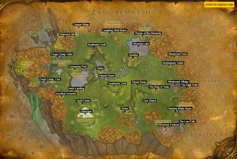 Leveling zones