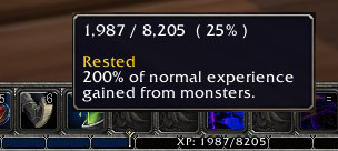 tbc classic rested exp