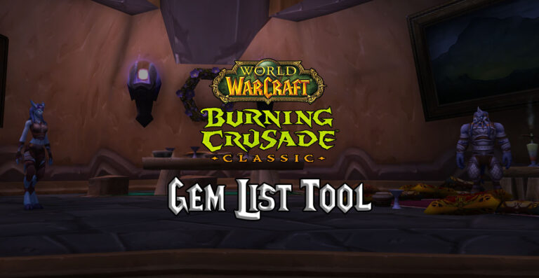 tbc classic gems burning crusade classic gem list tool