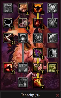 Pvp Beast Mastery Hunter Tenacity Worm Pet Talent Tree Wow 3.3.5a