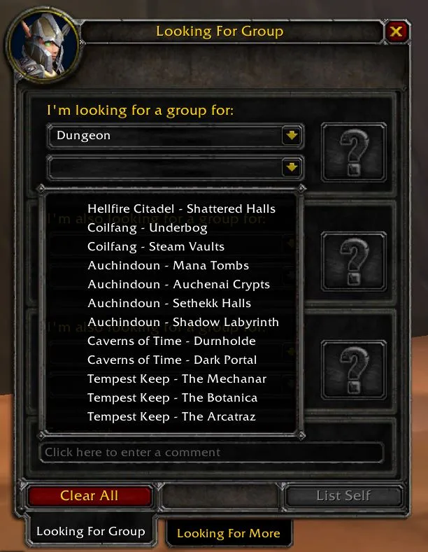 tbc classic looking for group tool 1
