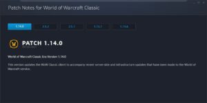 wow classic era updated to version 1.14.0