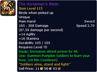 TBC Classic The Horseman's Blade