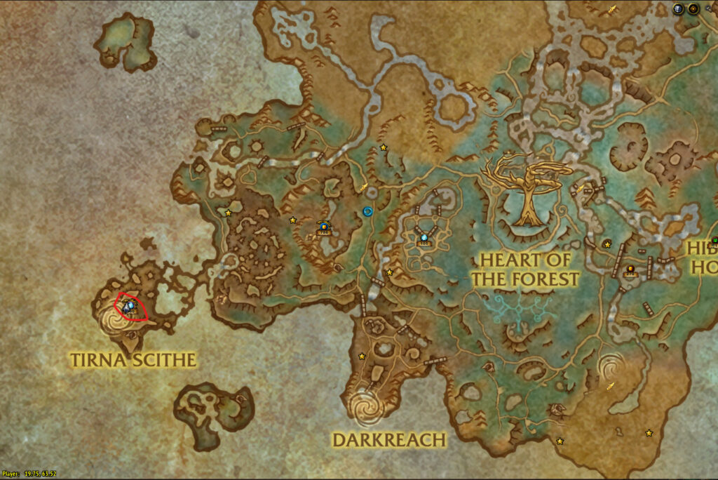 cracked soulweb location map