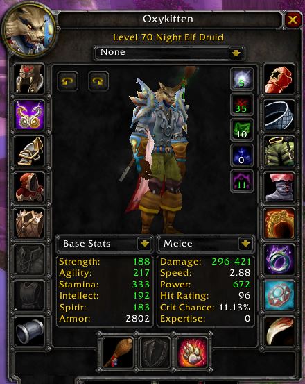 feral dps stat prios