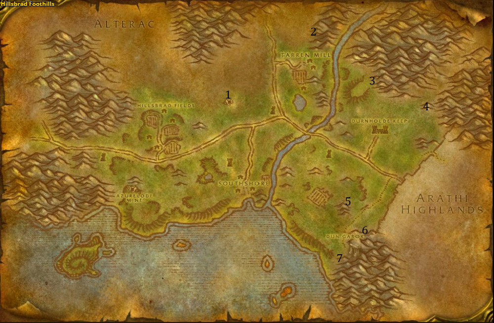 hillsbrad foothills wow classic 1