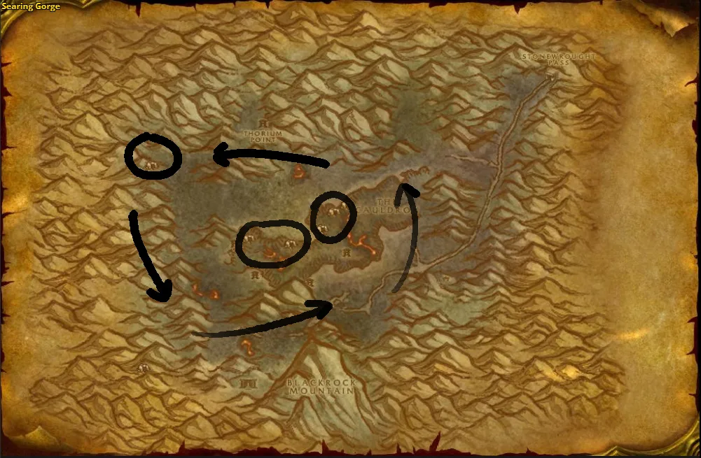 searing gorge dark iron