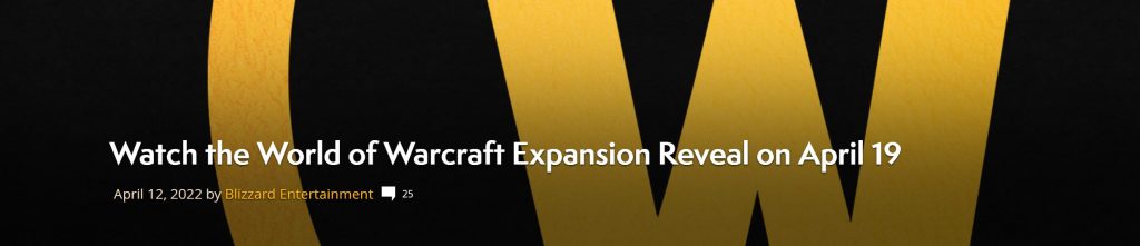 blizzard announces next expansion reveal stream on april 19 featured image