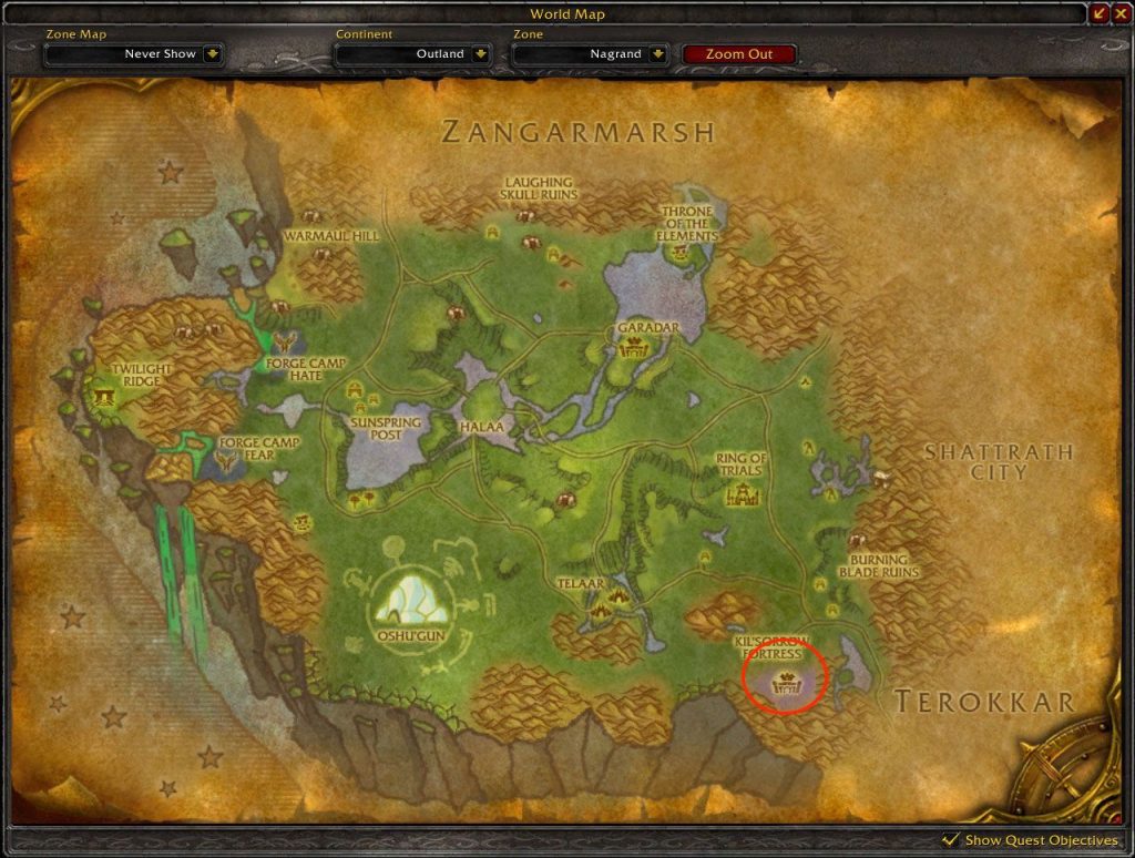 nagrand map