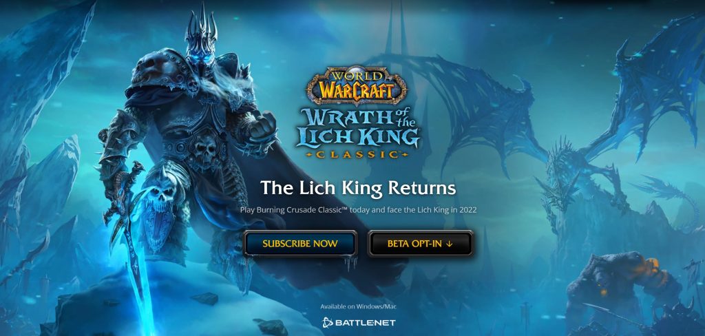 wotlk classic beta sign ups have begun featured image