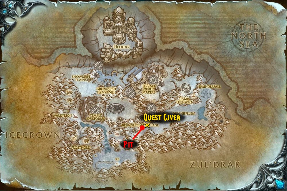 back to the pit quest map