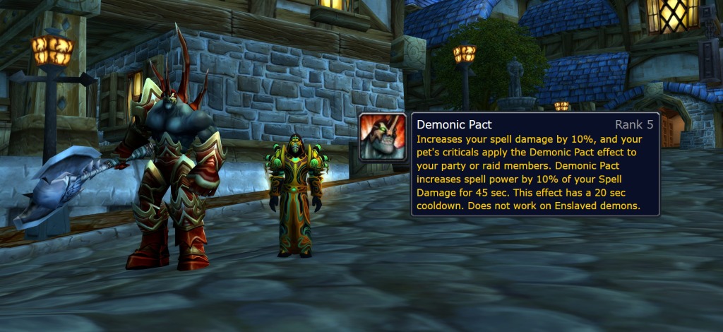 changes to demonology warlocks in wotlk classic demonic pact featured image