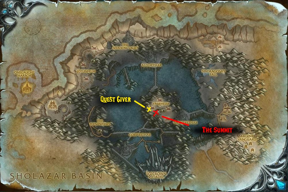 king of the mountain quest map horde