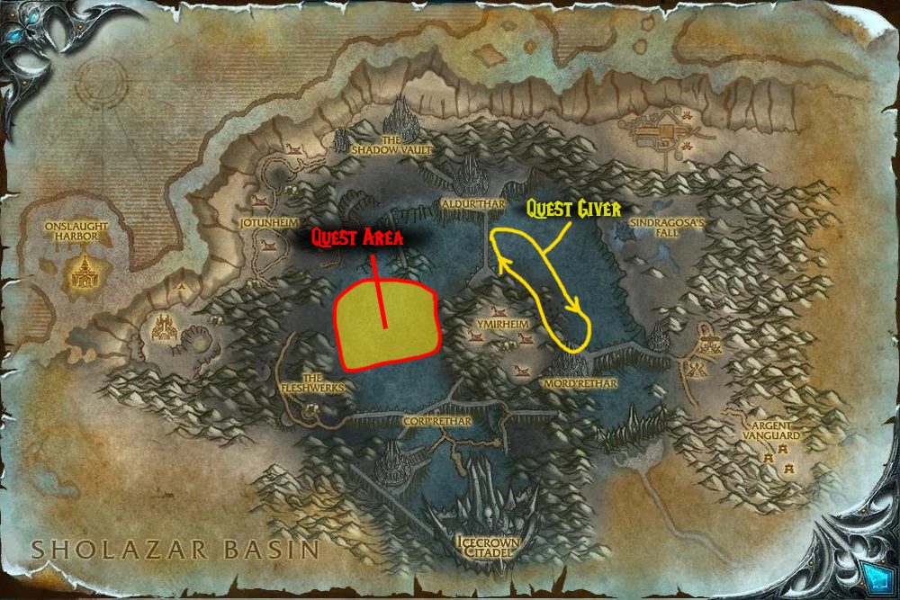 map for capture more dispatches quest