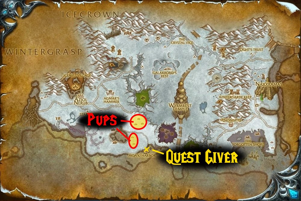 quest map planning for the future daily wotlk