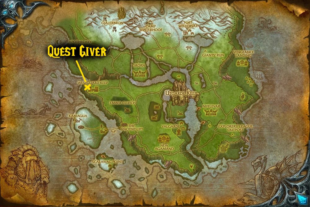 quest map for breaking the blockade daily quest