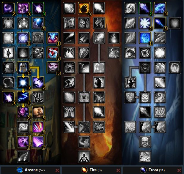 wotlk pve arcane mage standard build