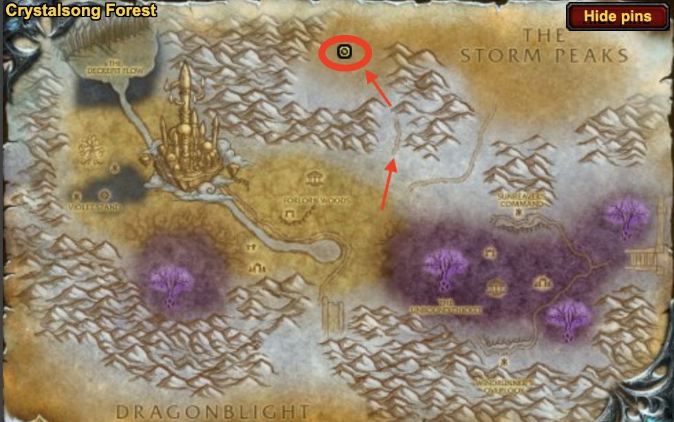 argent vanguard how to get to icecrown crystalsong forest wotlk classic 1