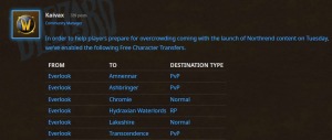 eu server free character transfers for wotlk's launch featured image