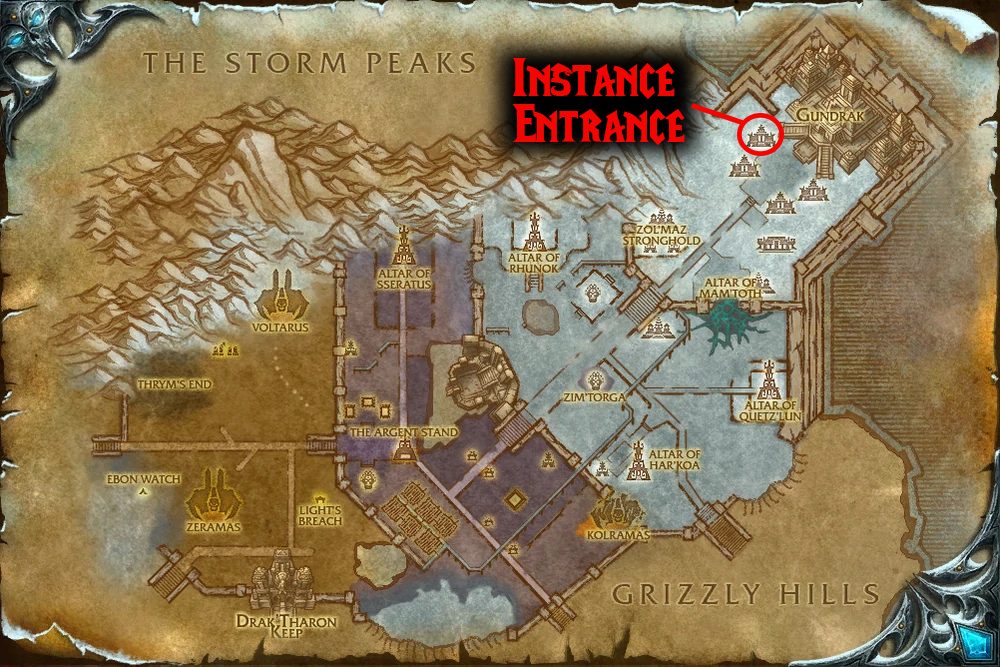 gundrak entrance map