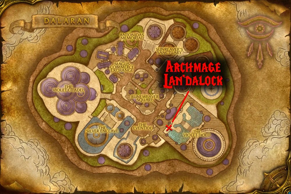 location of archmage landalock
