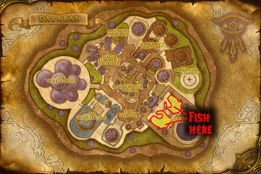 map for disarmed fishing daily quest wotlk