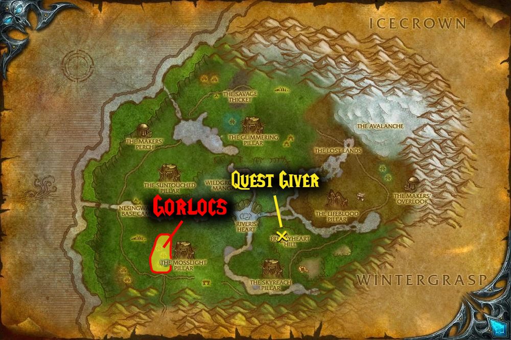 quest map secret strength of the frenzyheart daily quest frenzyheart wotlk
