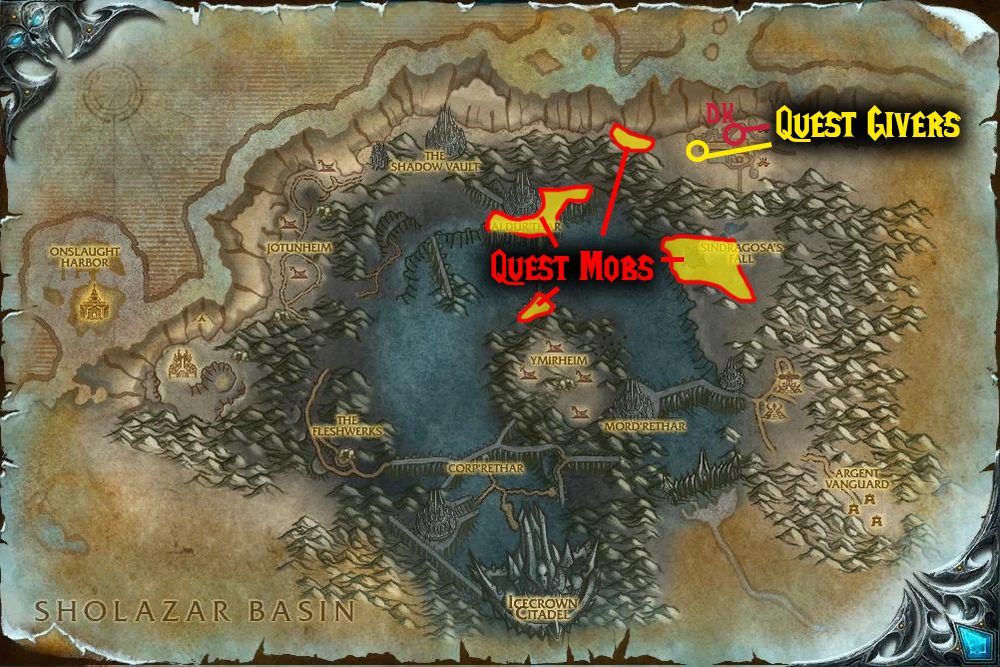quest map taking battle to the enemy