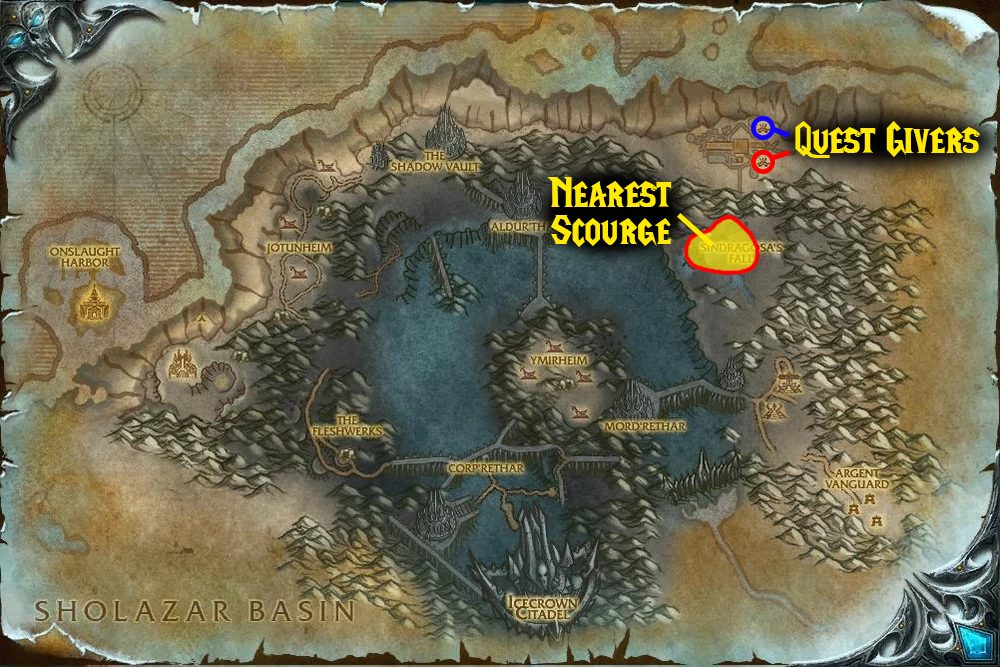 quest map training in the field wotlk