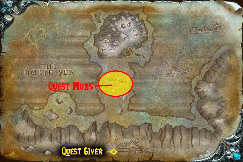 quest map for get kraken