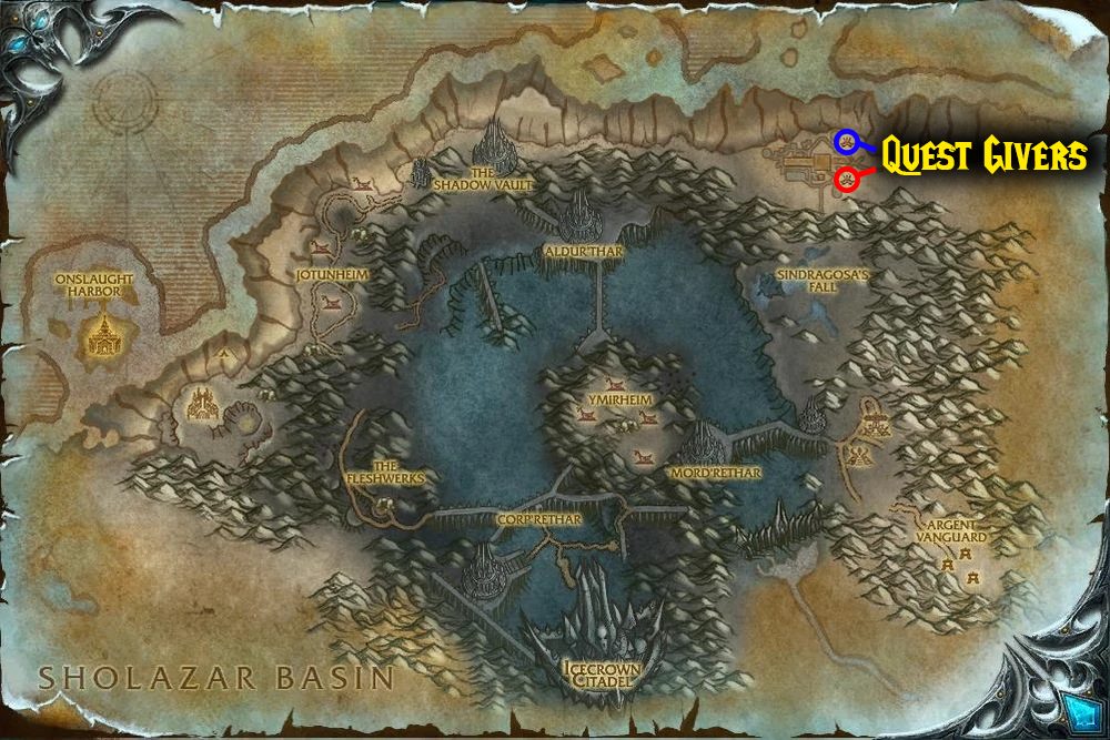 quest map for grand melee wotlk