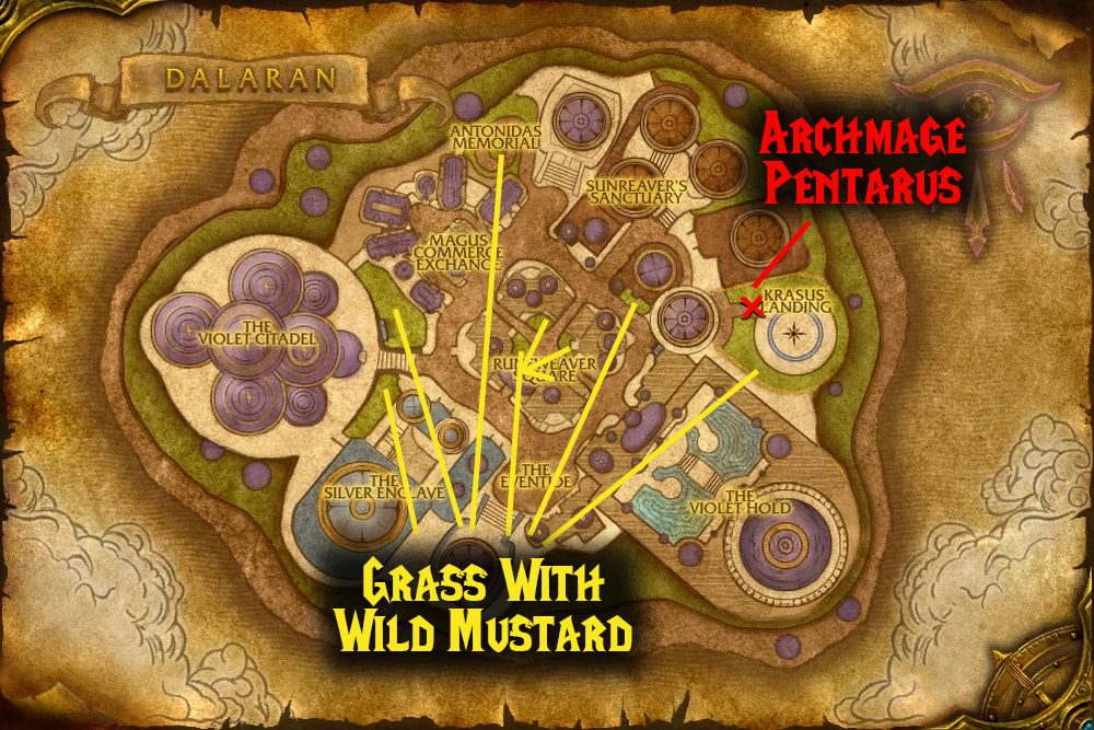 quest map for mustard dogs cooking dailies
