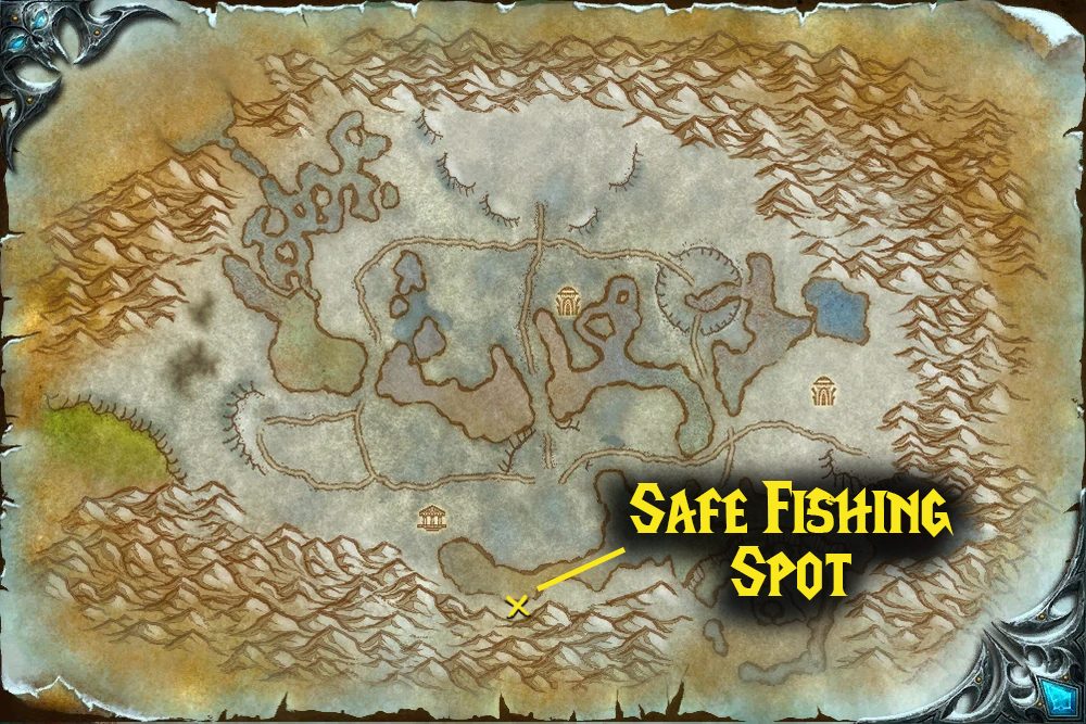 safe fishing spot for dangerously delicious fishing dailies wotlk
