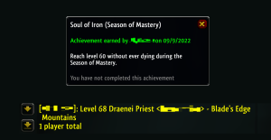 soul of iron achievements accidentally awarded on wotlk servers featured image 2