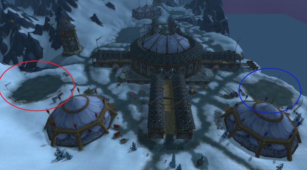 visual location of valiant rings for the grand melee wotlk