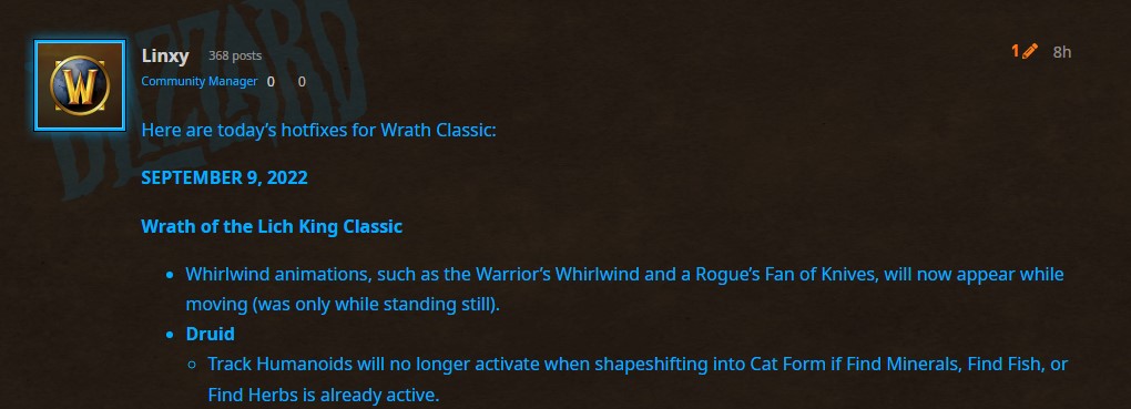 wotlk classic hotfixes september 9 featured image