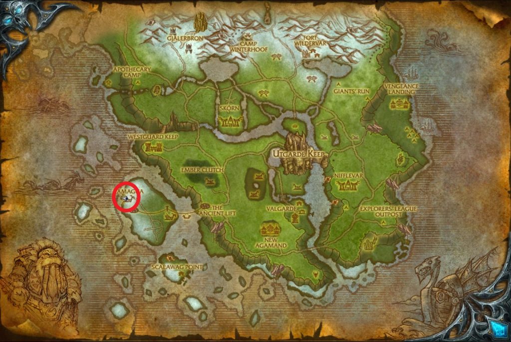 howling fjord boat map location kaluak rep guide wotlk classic