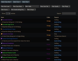 wotlk classic gems list and tool
