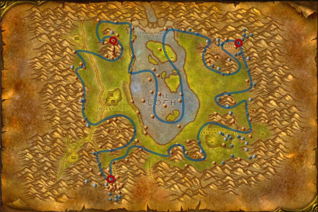 loch modan nodes arrows