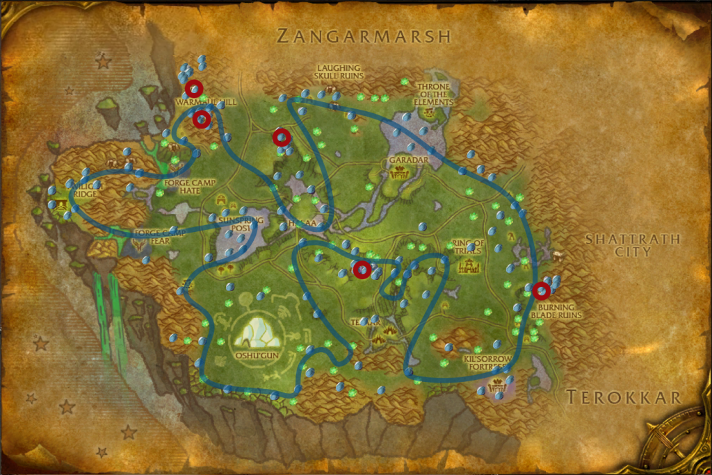 nagrand nodes arrows