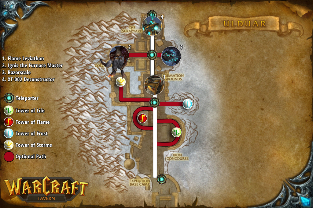 ulduar landing page formation grounds map