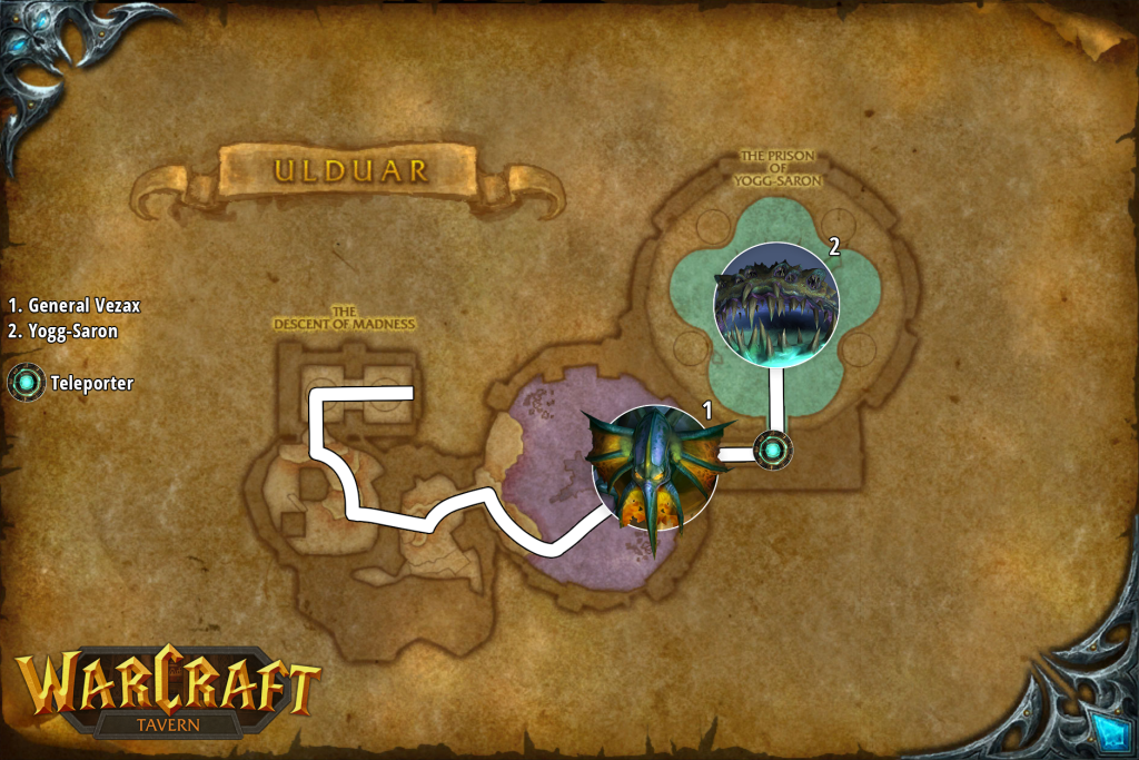 ulduar landing page the descent of madness map 1