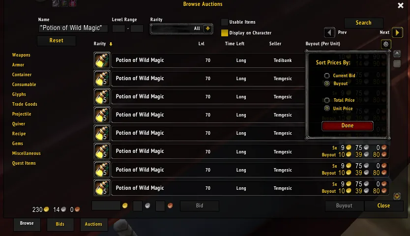 WotLK Classic January 19th Hotfixes Featured Image Auction House Settings