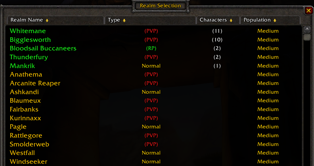 Alvorlig Borgerskab Retningslinier Classic Era Servers Now Medium Population! - Warcraft Tavern