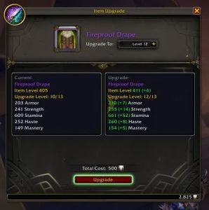 dragonflight valor cap being removed