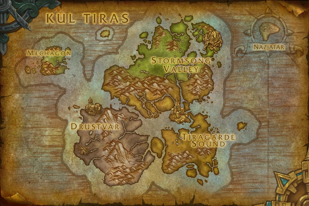 exploration guide kul tiras map