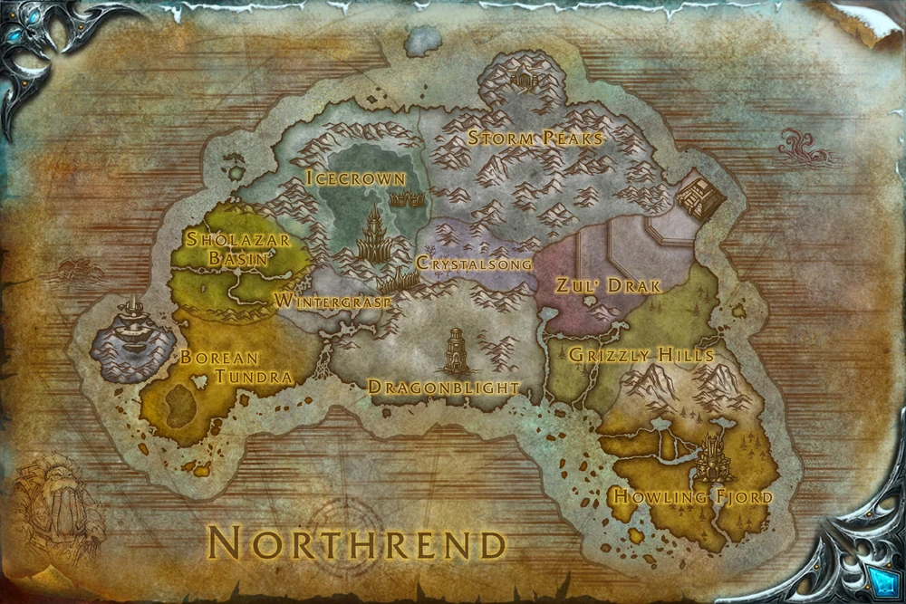 exploration guide northrend map