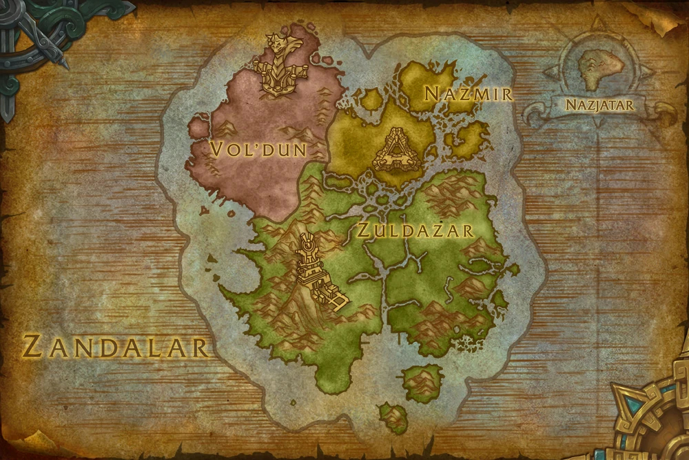 exploration guide zandalar map