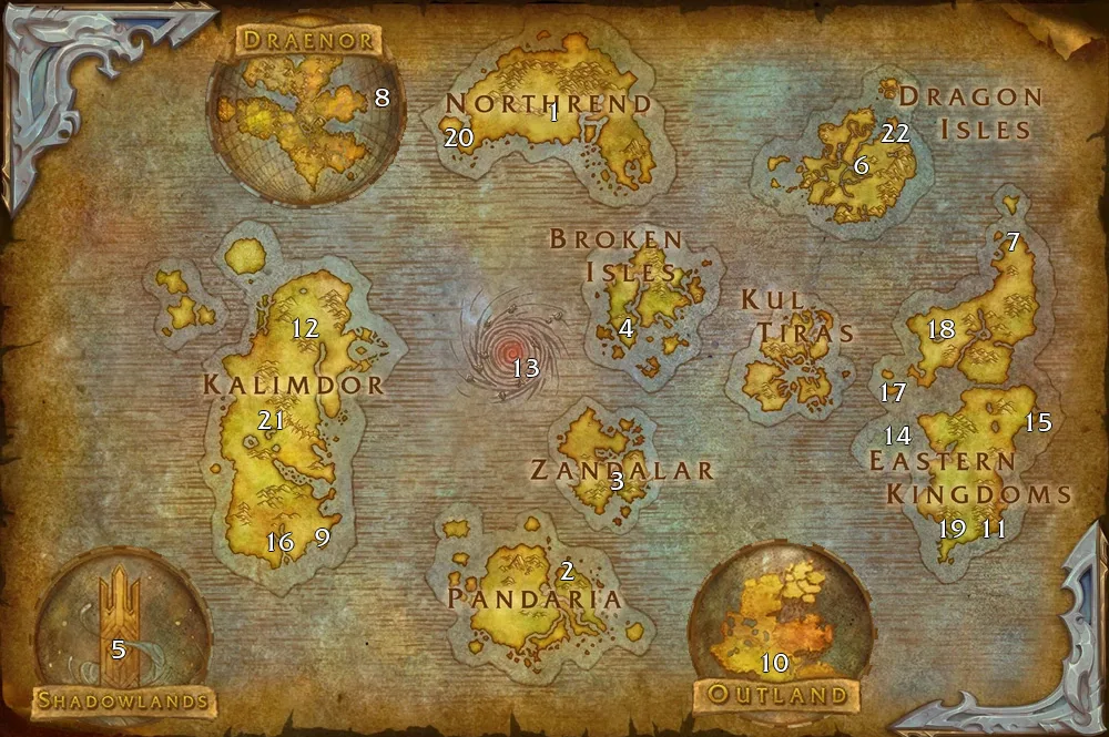 orgrimmar portals and zeppelins travel map