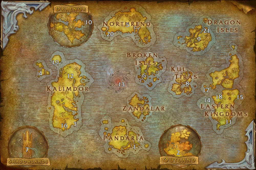 stormwind portals and boats travel map